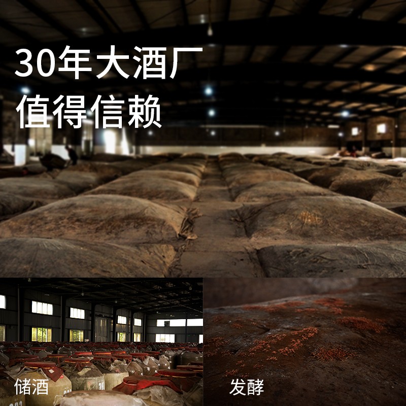 不老潭粮食酒 泡酒用酒高粱酒 高度清香型白酒52度瓶装 52度 500mL 6瓶