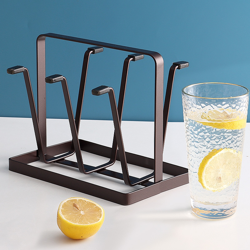 拜杰倒放式杯子架置物沥水架 6杯架 水杯收纳架茶杯储物沥水座使用感如何?