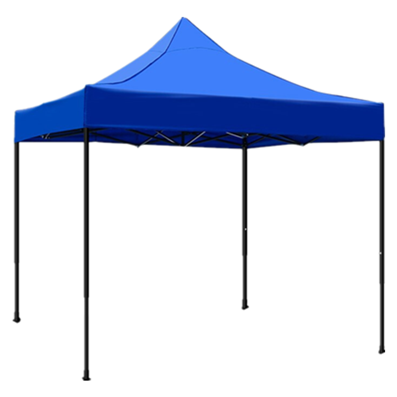 蚁伽 户外遮阳棚 户外摆摊用四脚帐篷雨棚遮阳棚防雨折叠防晒篷大伞四角伸缩式棚子 3*3蓝色