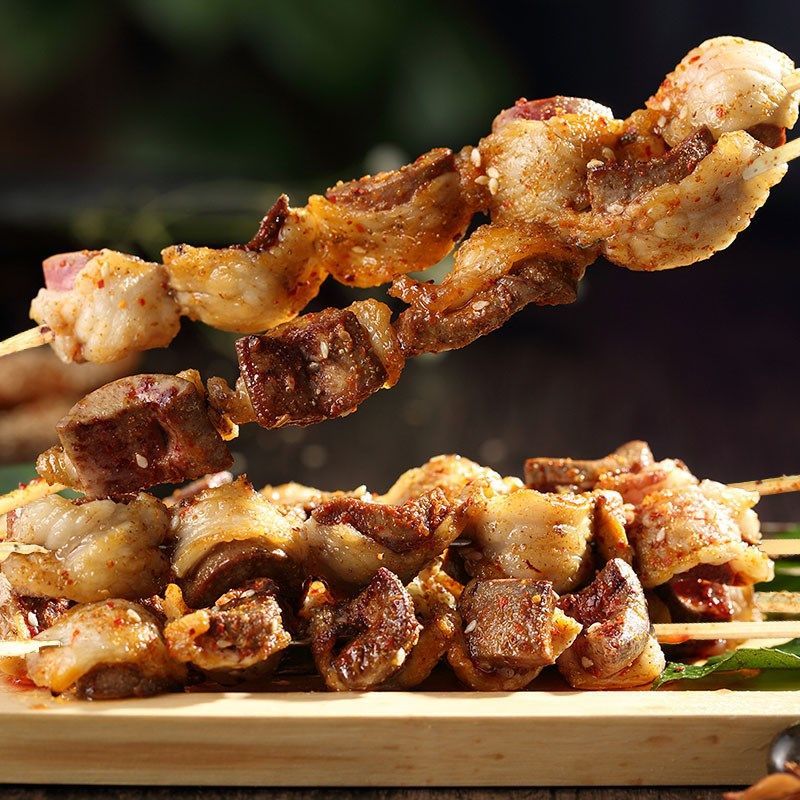 利妙财风望京小腰20串烧烤串猪腰串烧烤半成品腰子串 烧烤食材小腰子
