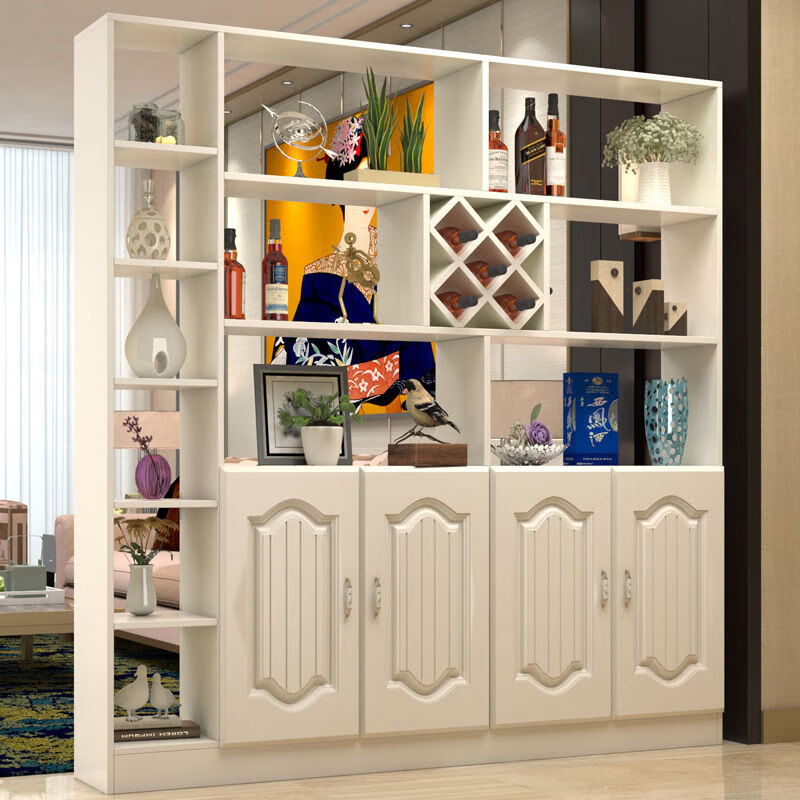 孰淳2023定制新款欧式实木马六甲酒柜玄关柜客厅隔断柜进门鞋柜简约现