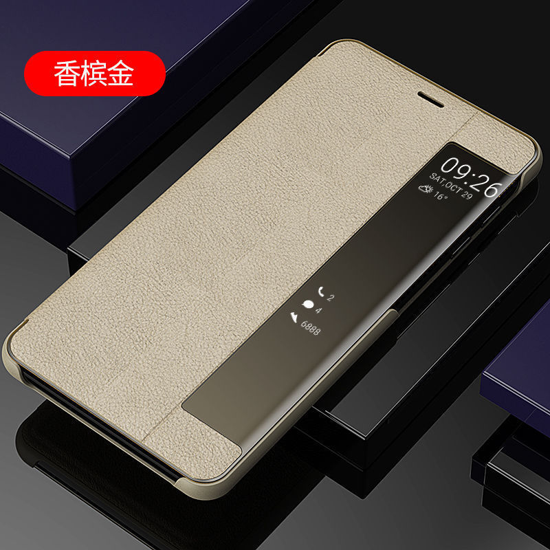 潮尚美 三星note9视窗手机壳n9600智能翻盖n9608皮套n0te9侧边屏nt九