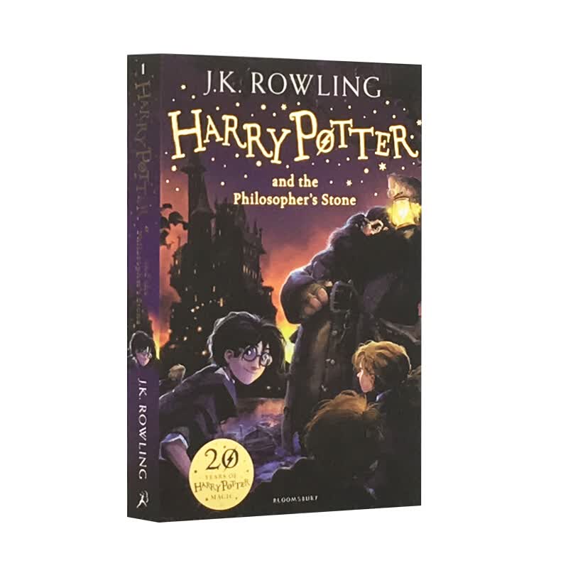 哈利波特与魔法石英文原版书1 Harry Potter英语原版全英文小说哈利波特原著第一部英文原版图书经典小学初中寒假课外书非绘本漫画