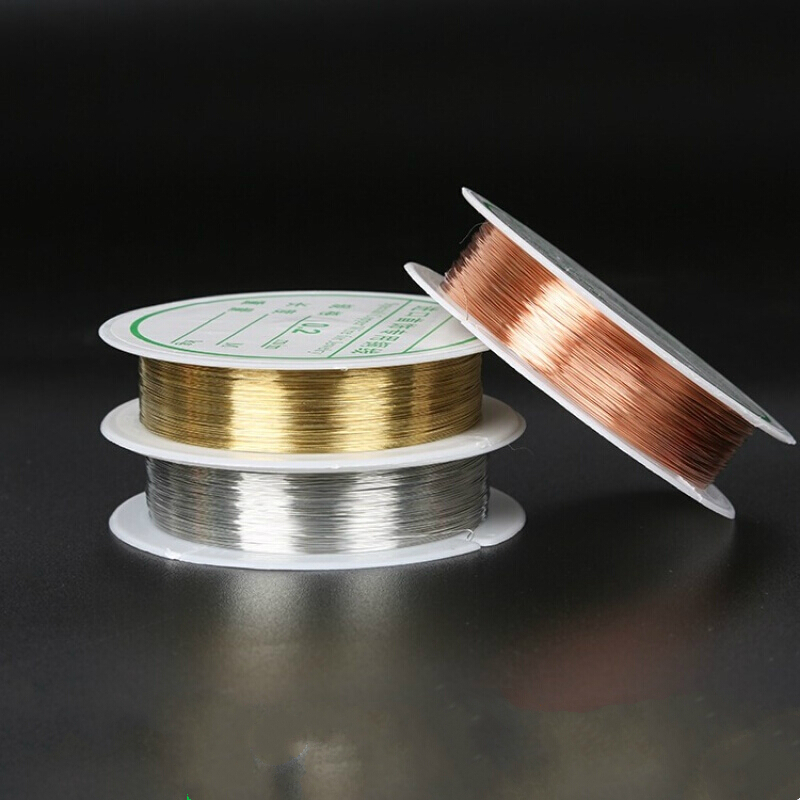 线 diy手工工艺品材料做发簪金属定型线 1mm粗细铜丝线圈定制 红铜色
