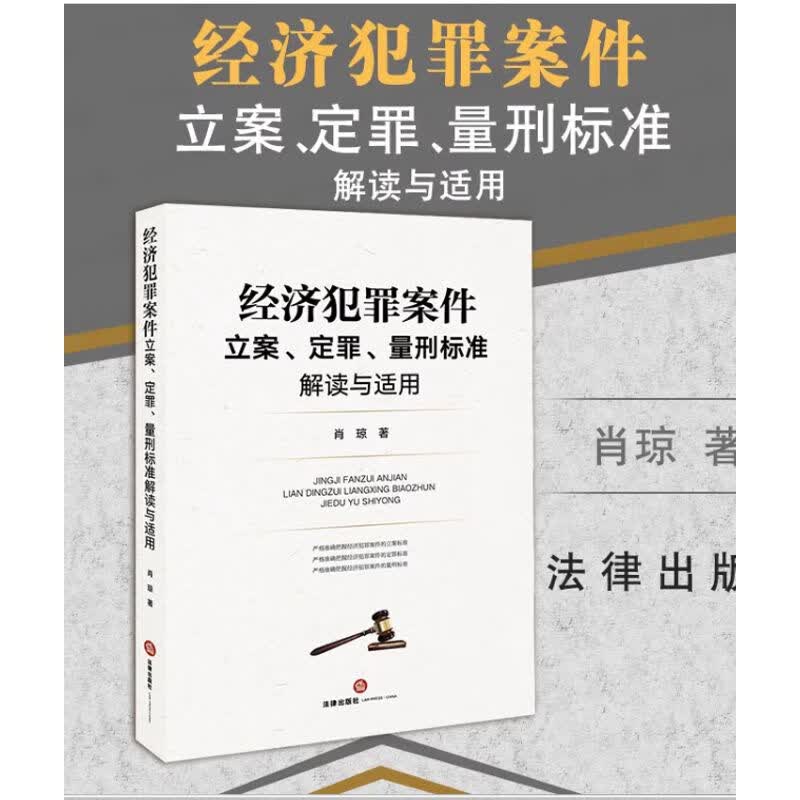 经济犯罪案件立案 定罪 量刑标准解读与适用 曾斌肖琼法律出版社