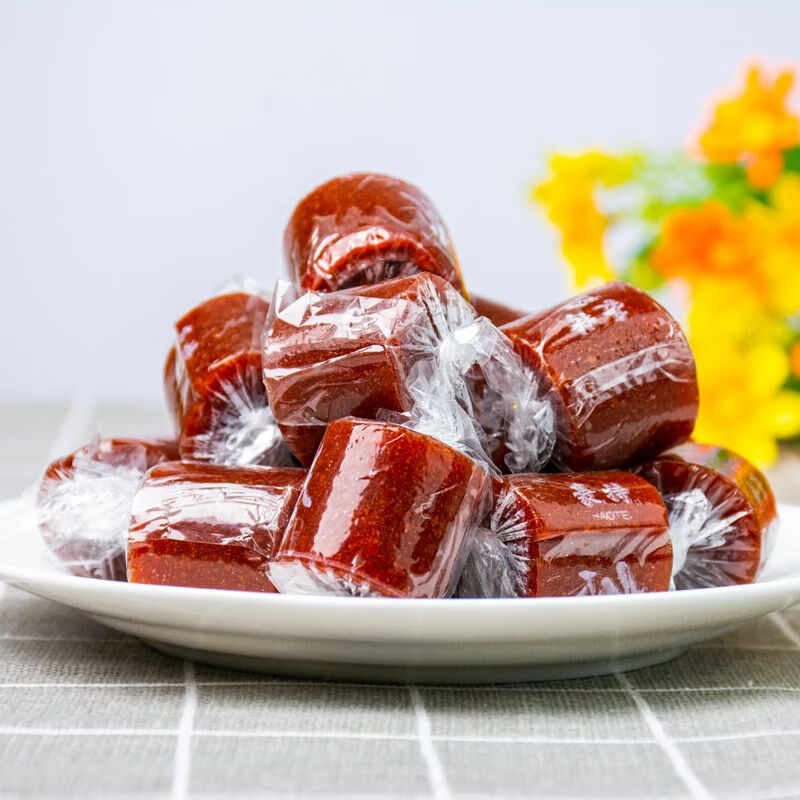 散装果丹皮铁山楂凉果制品开胃卷年货批发京卷零食 混搭口味整箱5斤装
