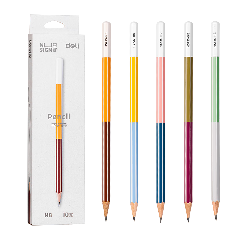 ����Ӫ��������deli��10֧HBŦ��������дǦ��(10֧/��)�߼�������ͼǦ��ѧ������Ǧ��NS725-HBѧ����ѧ����