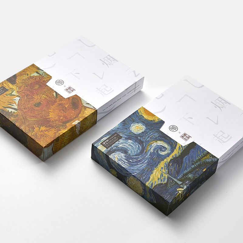 笔下文创朱炳仁联名梵高酸枝木钢笔高端轻奢送老师成人钢笔练字笔解压原创国潮高档商务办公送礼品礼盒 梵高-向日葵