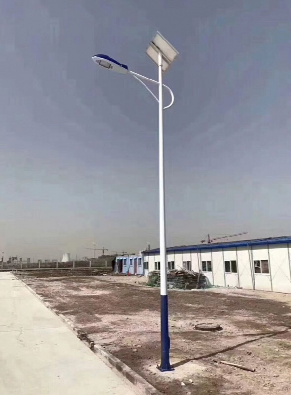 扑哩扑剌led新农村太阳能路灯杆户外水 a字臂道路灯杆锂电挑臂路灯 5