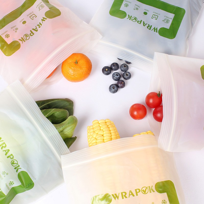 寶鲜全降解可堆肥不含双酚A玉米料食品级加厚可重复利用密实袋 全生物降解28*27cm50只