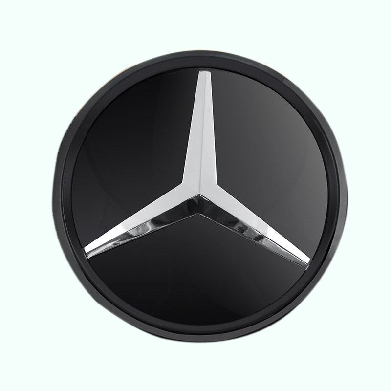 奔驰大标镜面车标新c级c200l新e级e300l/glc260/gla/gle中网改装 16
