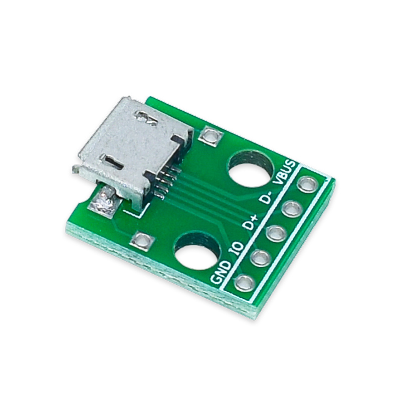 micro usb转dip 母座b型 迈克5p 贴片转直插 已焊接 母头