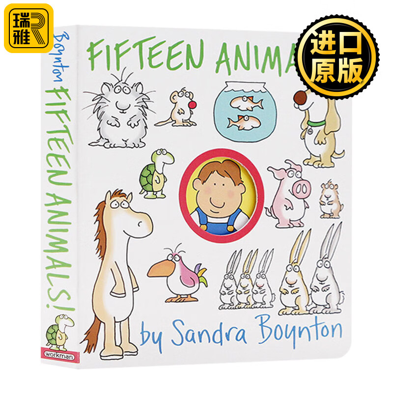 进口原版 fifteen animals 十五只动物 纸板书 英文原版