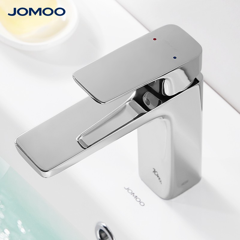 九牧(jomoo)洗脸盆水龙头简方冷热洗面盆龙头卫生间洗手盆台盆健康