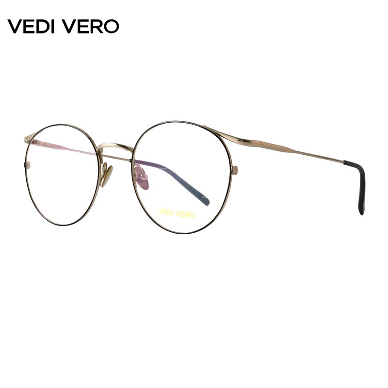 VEDI VERO时尚潮流猫眼轻盈β钛全框女士近视眼镜架0VV VO9001 0VV VO9001/BLK