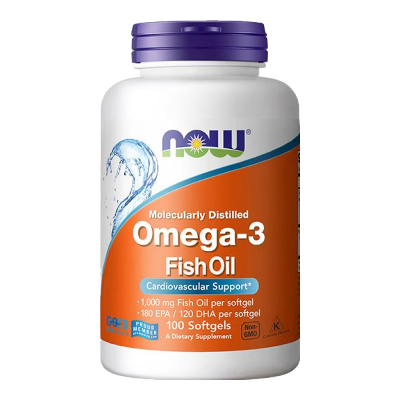 Now魚油深海魚油膠囊100粒Omega3中老年成人心腦血管健康美國進口 深海魚油100粒(拍2瓶更劃算)