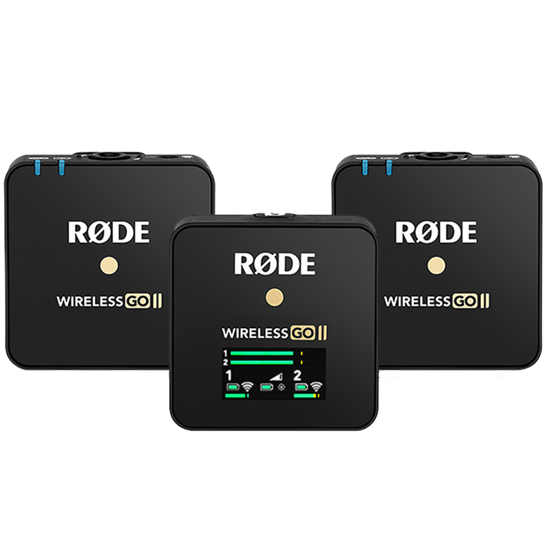RODE 羅德麥克風(fēng) Wireless GO II 無(wú)線小蜜蜂領(lǐng)夾麥克風(fēng) 手機(jī)相機(jī)短視頻收音話筒胸麥 【雙人收音-相機(jī)用】標(biāo)配 一拖二+移動(dòng)充電盒+贈(zèng)品