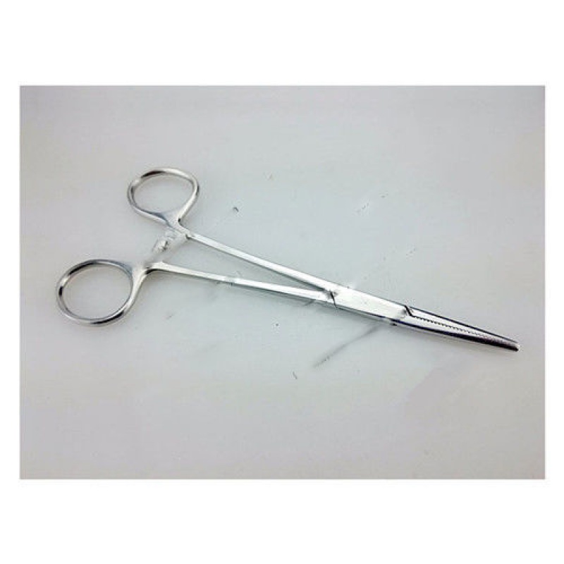 医用不锈钢止血钳手术钳直头弯头拔罐用钳夹棉花宠物专用拔毛钳子家用
