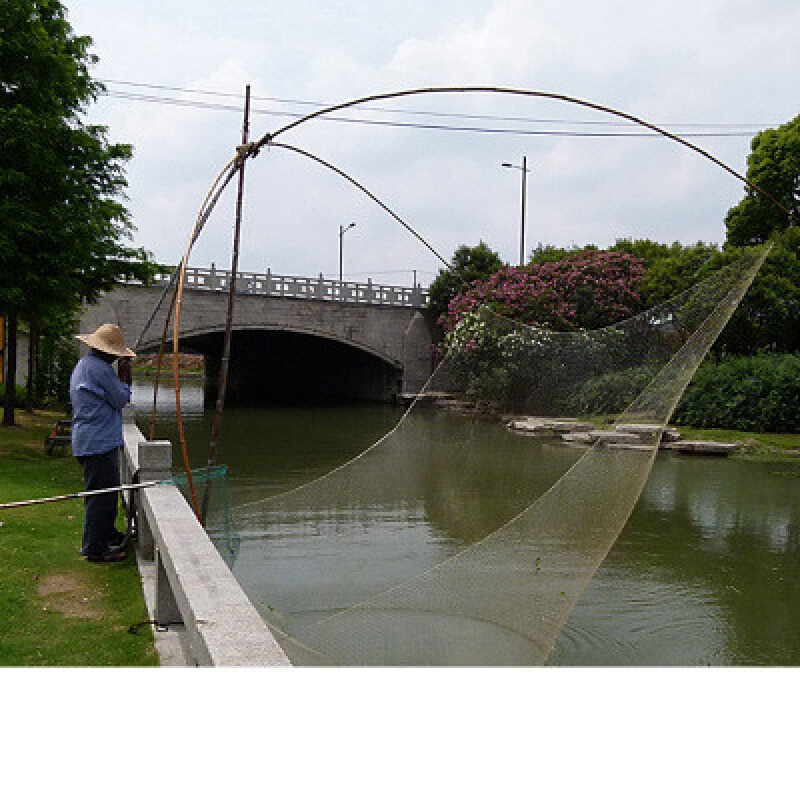 渔之君搬筝网自动渔网可折叠扳网扳罾挑网抬网拉网提网小搬网 升级版