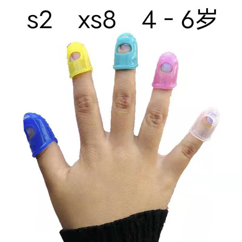 儿童防啃手指套 儿童防咬抠手指套保护防啃指甲防抓脸硅胶吮吸小孩戒