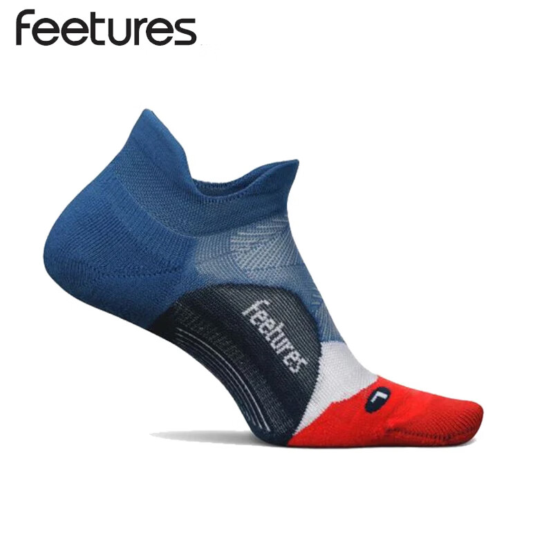 feetures飞鹊美国专业跑步袜马拉松越野运动袜男女短中长筒袜子压缩减震袜 缓冲款-低帮FSEC5023686 一双 S(34-37)