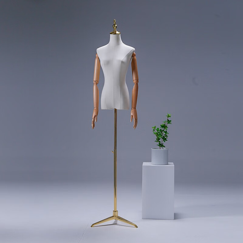 服装店模特道具女装橱窗半全身人台衣服展示架假人体婚纱模特架子