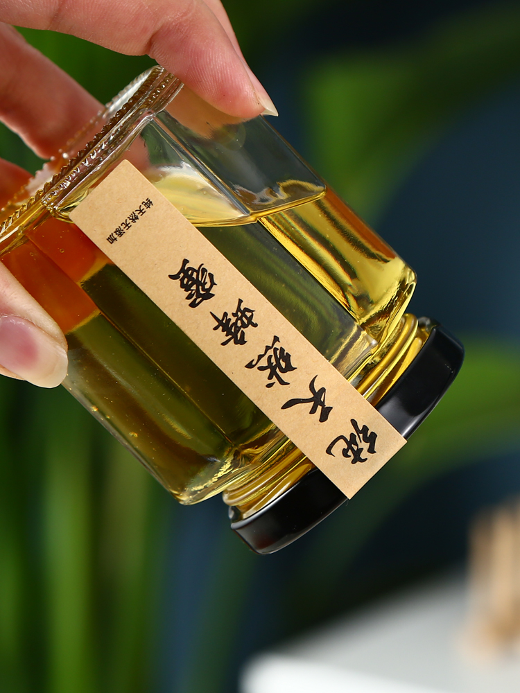卿婵 六棱六角玻璃瓶密封罐蜂蜜瓶包装小号果酱菜柠檬膏杨梅罐头瓶 2个730毫升+泡沫盒