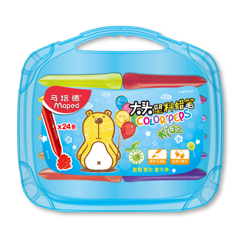 �����Maped ��ͷ��������24ɫ ��ͯ���ʲ����ְ�ȫ��ζ�ָ������׶�԰�滭������װ�ľ��������� 36ɫ���װ(36ɫ+24ɫ+Ϳɫ��3��+����)