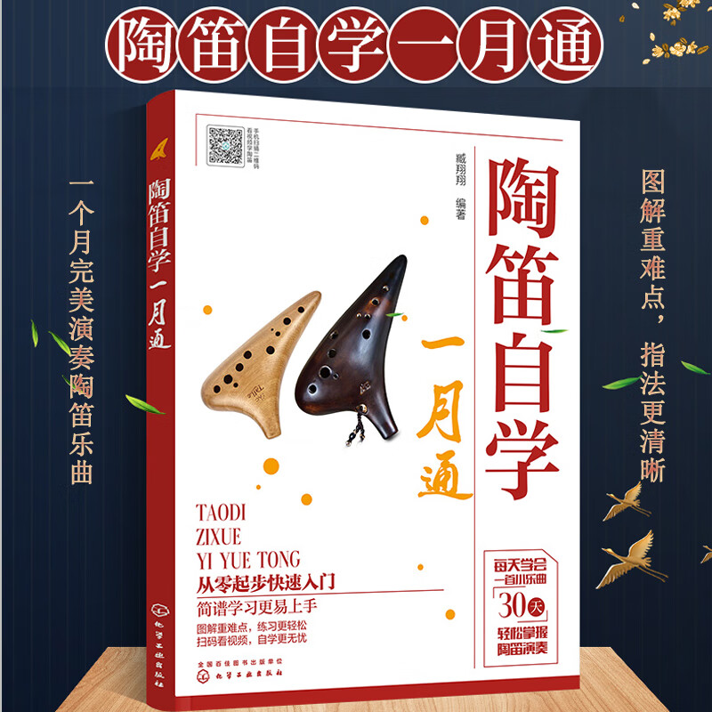陶笛自学一月通 零基础入门到精通 陶笛自学教程简谱曲谱大全 基础