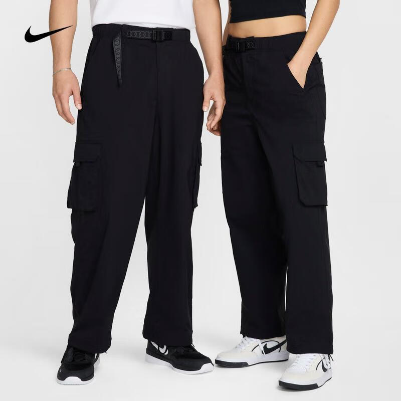 耐克（NIKE）SB Kearny男女同款寬松直筒工裝褲速干透氣滑板褲休閑運動長褲 FV7348-010 L