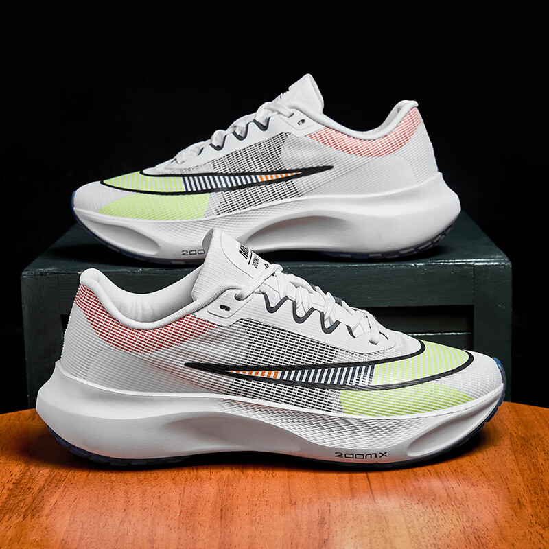 mingdunouwen破2跑步鞋男百搭减震体育生大码8zoom登月休闲运动飞马37