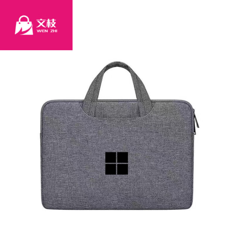 沐小白surface pro 8电脑包13英寸微软Surface Pro9平板8手提包10.5二合 浅灰色白色LOGO surface Pro 7