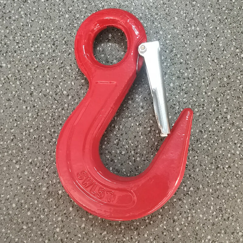 环眼钩货柜勾大开口勾旋转勾g80起重索具吊钩铁钩子钢钩 眼型钢管钩