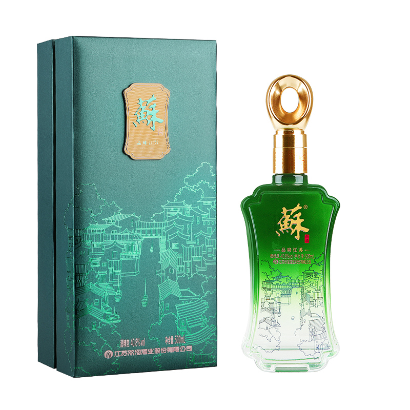 双沟品味江苏 苏酒 40.8度绵柔型白酒 固态法白酒 单瓶500ml
