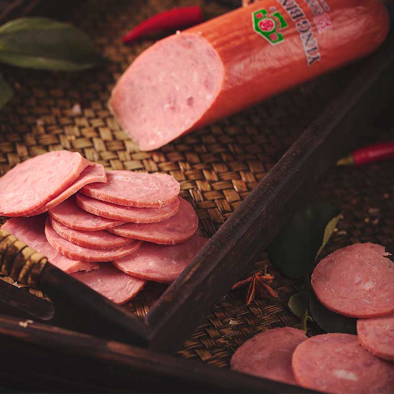 虎钢馋天津特产年货迎宾二厂老火腿香肠老火腿约克原厂原包装