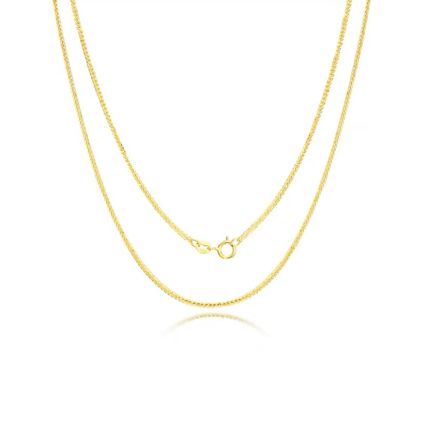 奥洛黛娅金肖邦链项链 彩金时尚百搭女款气质素链锁骨链 项饰情人节生