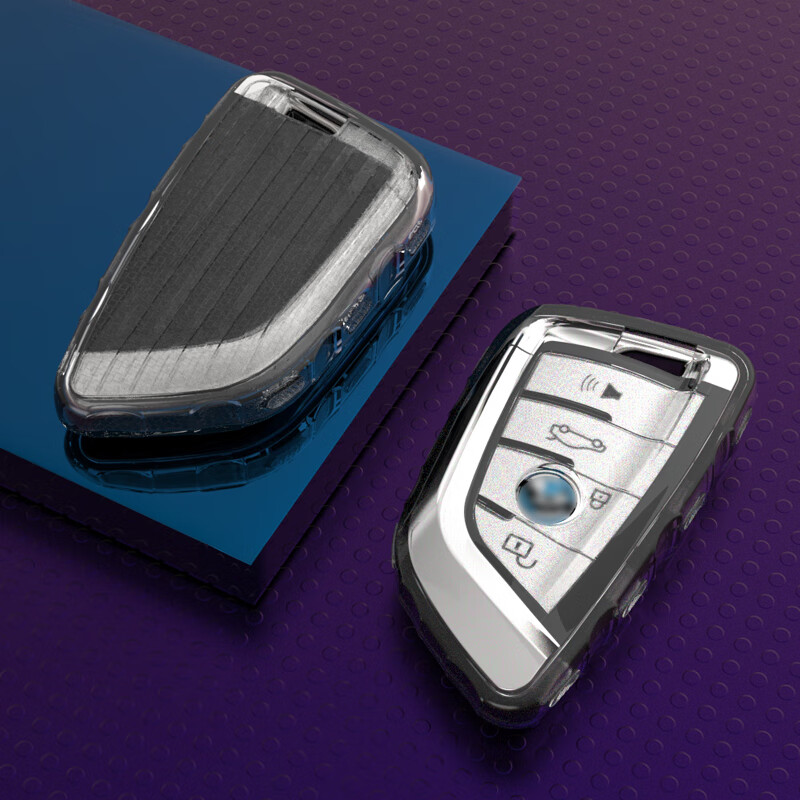 YORA 适用于宝马透明钥匙套1系2系3系5系7系530Li/525Li/325Li钥匙包x1X3X5X4X7X6/GT保护壳iX3扣TPU刀锋