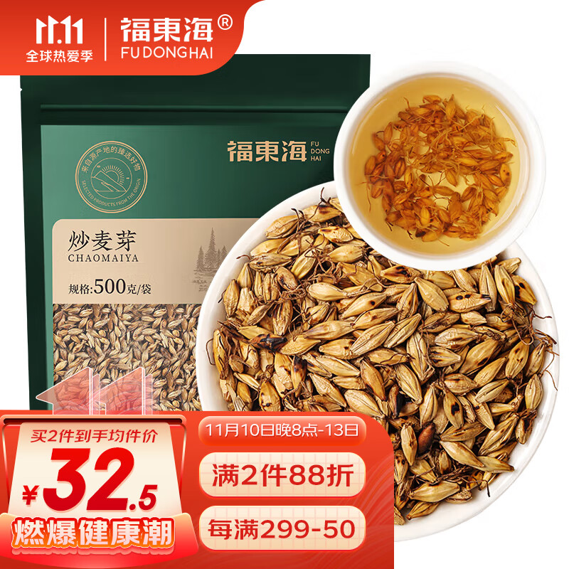 福东海药食同源炒麦芽价格走势及历史数据