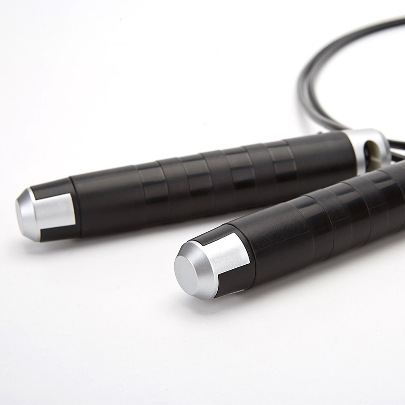 蒂尔士 跳绳成人减肥健身儿童学生中考考试轴承负重手柄钢丝绳子  魅力银负重款钢丝绳+备绳