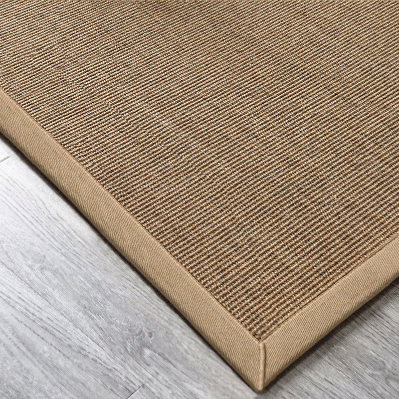 半笙 剑麻地毯客厅餐厅草编长方形榻榻米日式手工编织亚麻卧室地毯 款式B 160x230cm