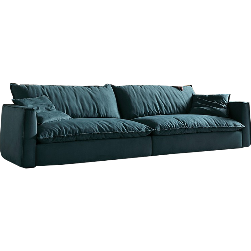 【限时直降35%】卓昙 沙发 现代轻奢科技布沙发简约直排组合深坐宽意式极简布艺沙发 双扶手单人位 1.2米 水洗乳胶座包【Q弹坐感】