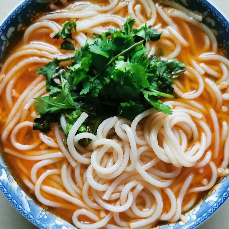 食曾湘识湖南米粉长沙宽扁粉手工湿粉新鲜米线面皮圆粉炒河粉特产速食