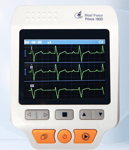 心电检测仪家用24小时动态心脏心电图机测心率脉搏心跳血氧监护仪 心