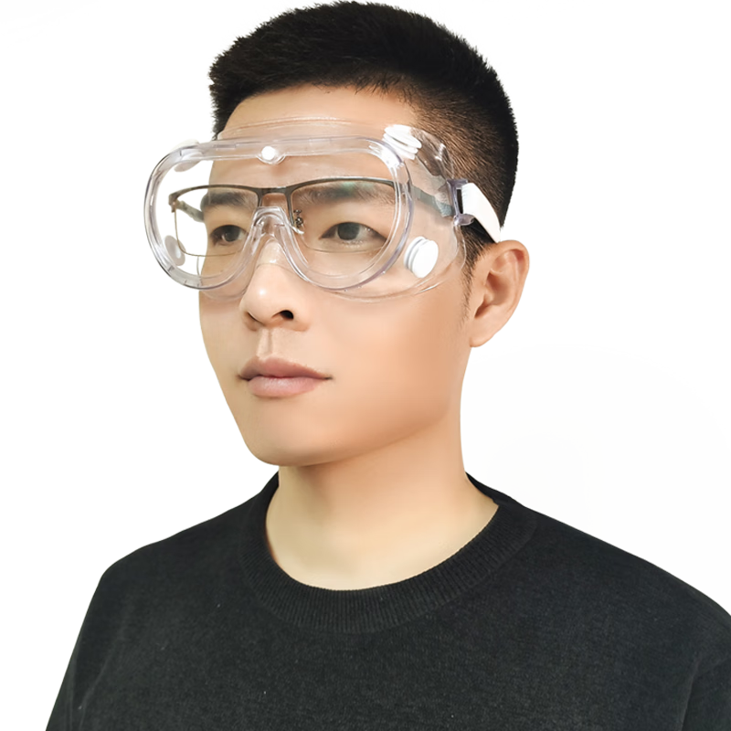 藏百年 醫用隔離眼罩2只裝全封閉式全臉護目鏡防護眼罩防飛濺風(fēng)沙花粉塵漂流防水騎行工業(yè)切割成人兒童護目鏡