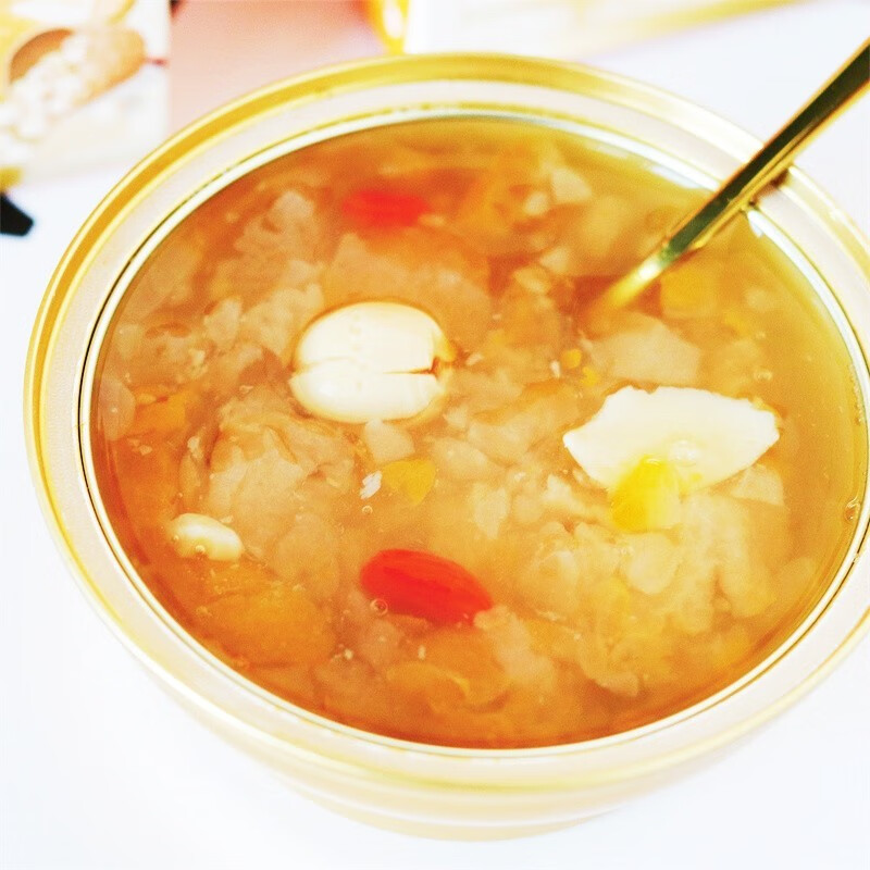 金耳缘鲜炖金耳羹银耳羹雪梨羹开盖即食营养0添加