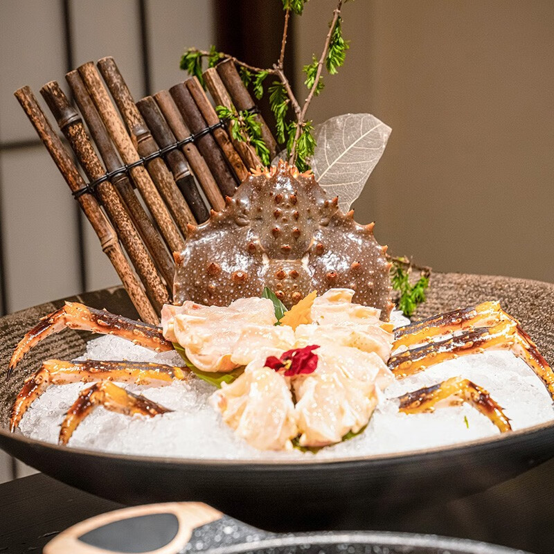 海泽鲜帝王蟹礼盒俄罗斯鲜活生冻大螃蟹帝皇蟹 年货节日送礼海鲜礼盒 礼盒装【4.5-5斤】俄罗斯帝王蟹