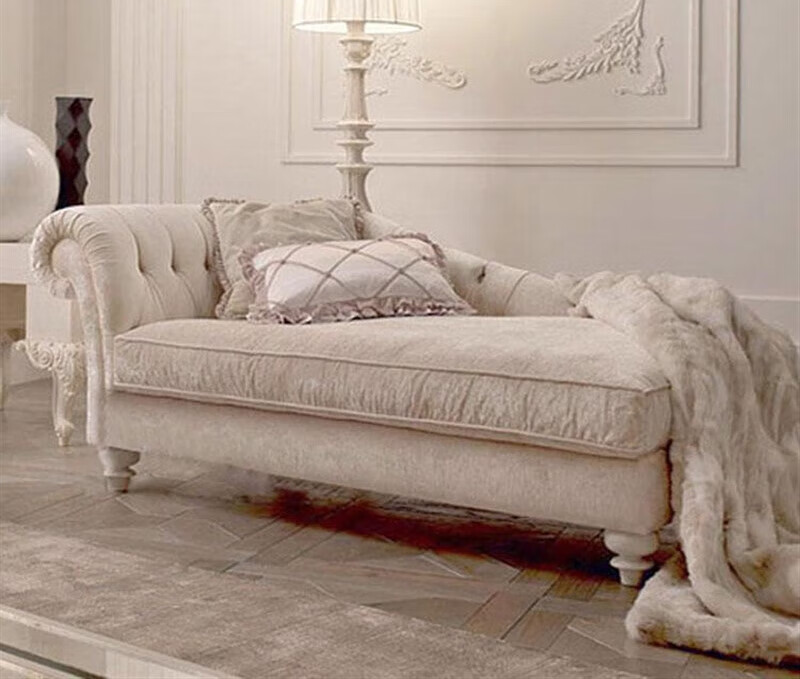 芝易贵妃躺椅美人塌太妃椅贵妃沙发欧式贵妃椅法式田园贵妃椅沙发榻卧