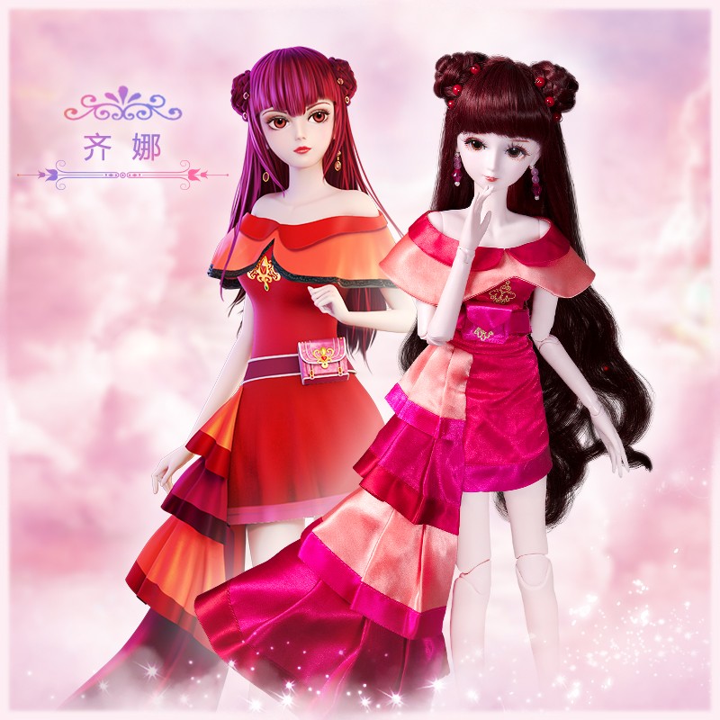 叶罗丽娃娃女孩儿童改装换装玩具洋娃娃套装生日礼物 齐娜60cm