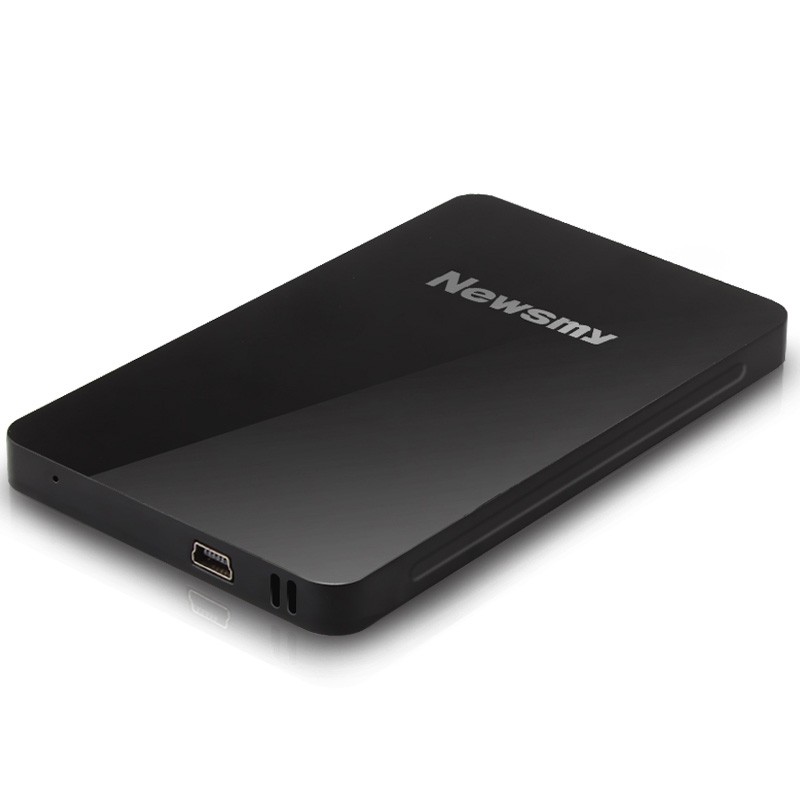 纽曼（Newsmy）60GB 移动硬盘 睿智MiniCard限量超薄系列 USB2.0 1.8英寸 珍珠黑 43M/S 卡片大小
