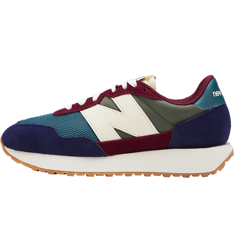 new balance nb官方女鞋237系列ws237mp1復古時尚舒適透氣休閒鞋 綠色